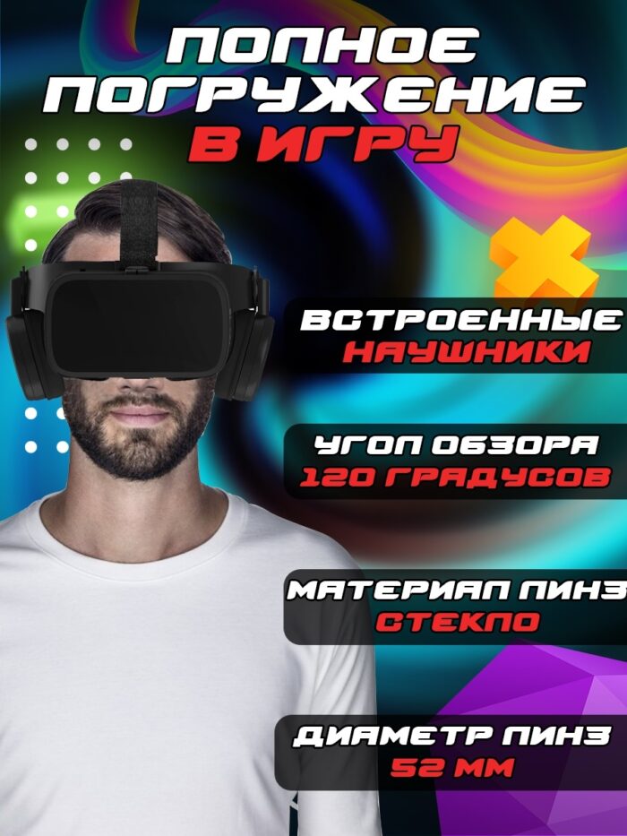 Виртуальные очки/ Очки виртуальной реальности для смартфона / VR очки виртуальной реальности