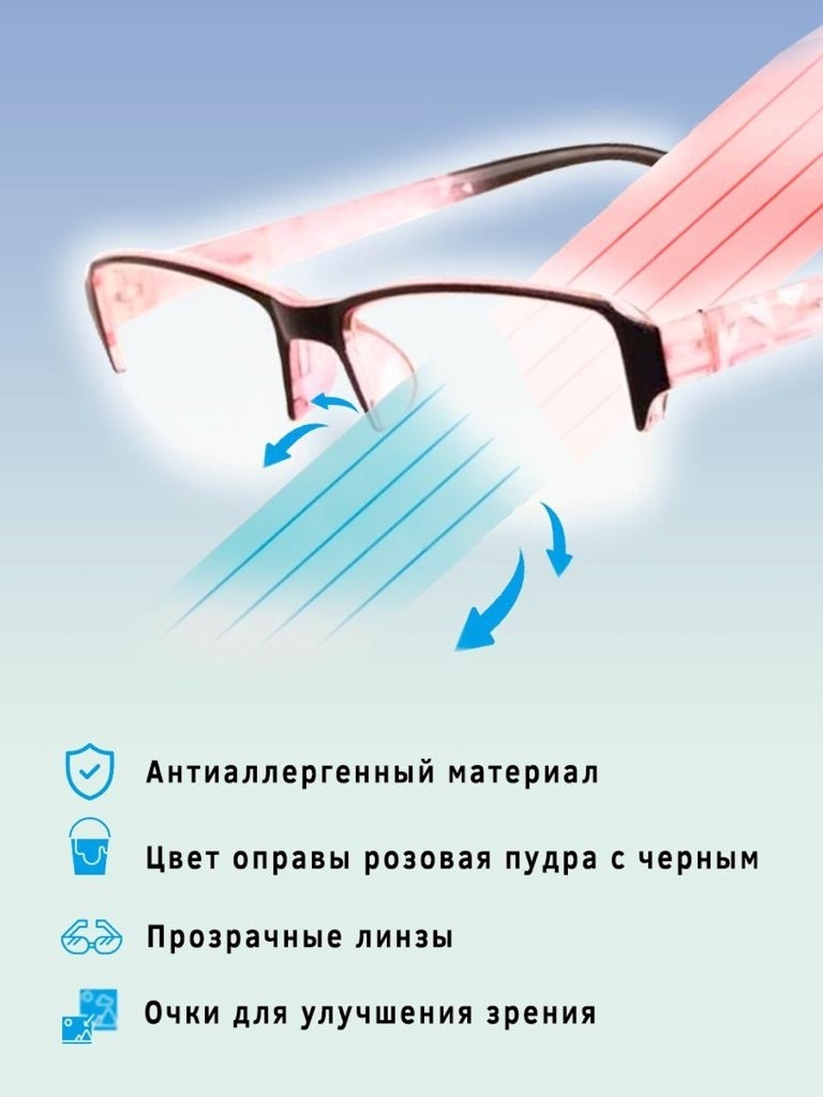 Готовые очки для зрения женские с диоптриями +1,50 +1,75 +2,00 +2,25 +2,50 +3,00 +3,50 +4,00