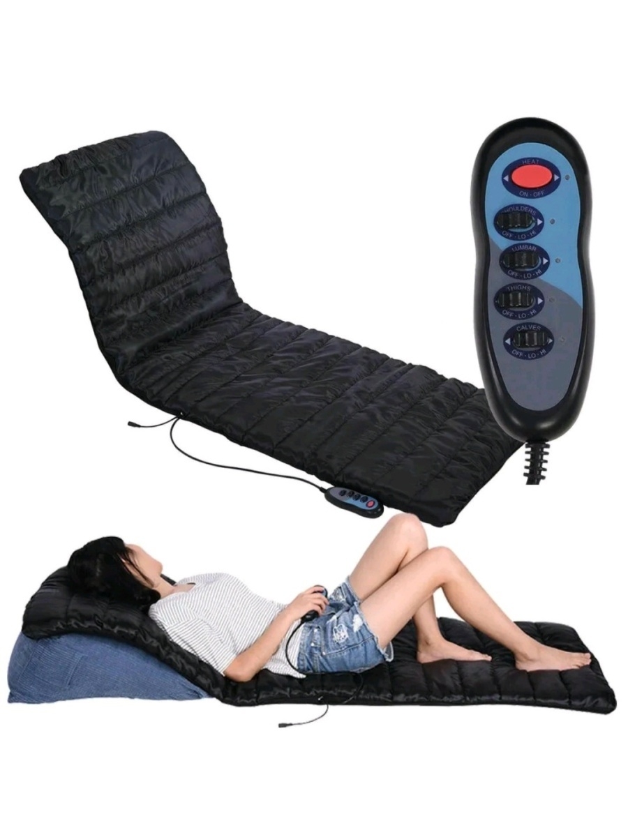 Матрас с массажным эффектом роликовый массажер для тела спины плеч инфракрасный коврик с пультом