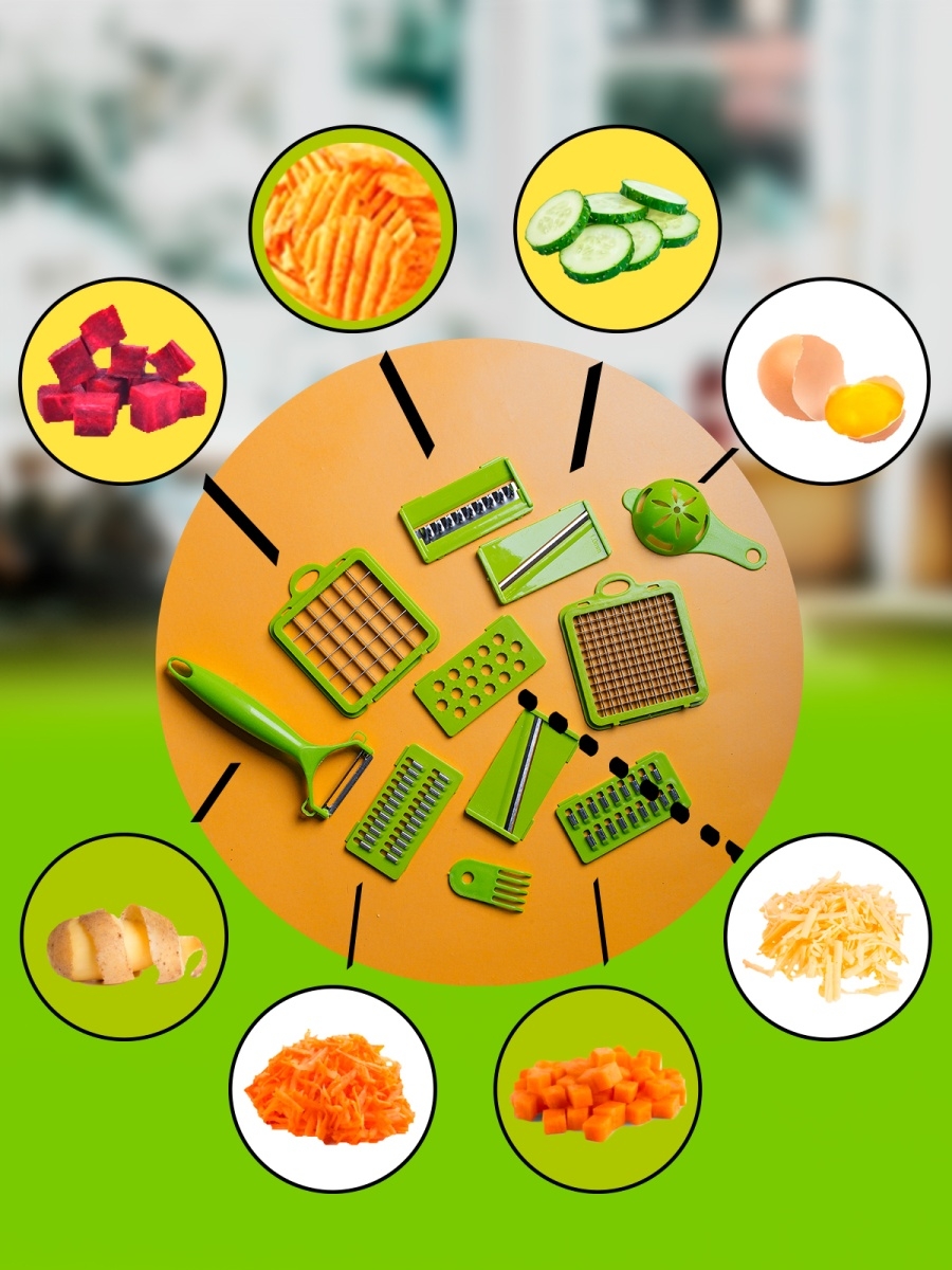 Ручная овощерезка, терка овощей, мультирезка для шинковки капусты, нож слайсер для еды и фруктов