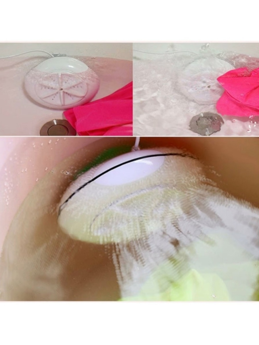 Пузырьковая стиральная машина Ультразвуковой прибор для стирки Портативная мини стиральная машинка